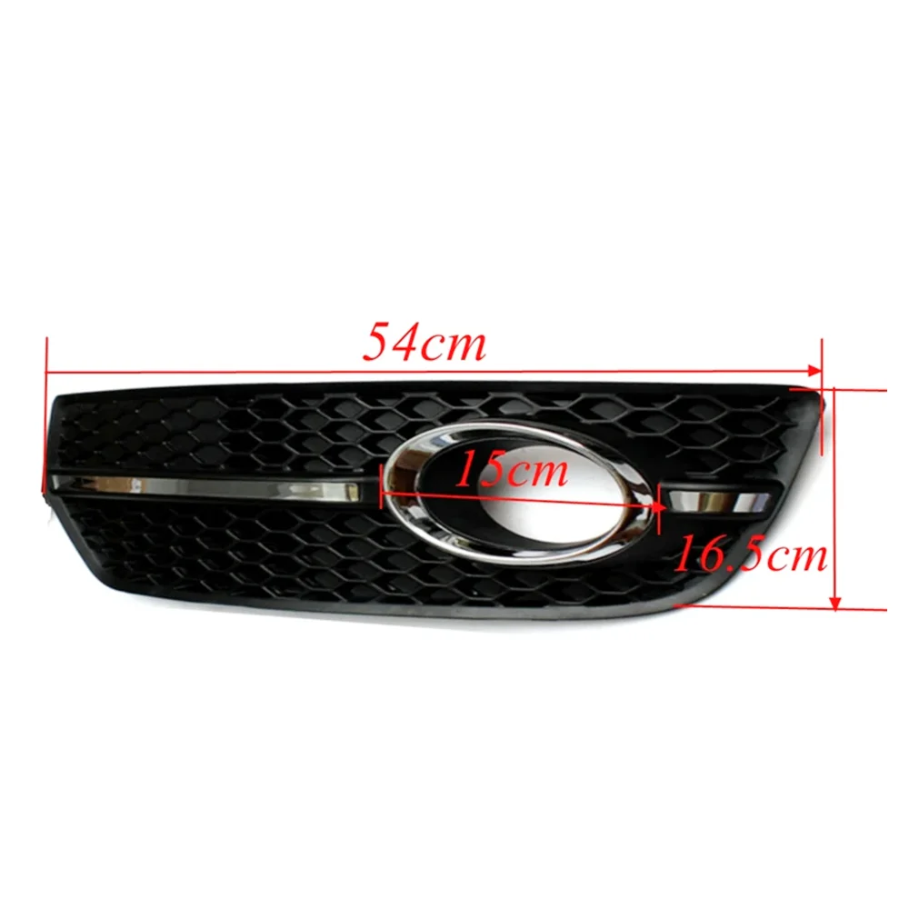 Pair Car Front Fog Light Grille Fog Light Lamp Grille For Audi Q5 2009 2010 2011 2012 Honeycomb Style Grille Car Accessories