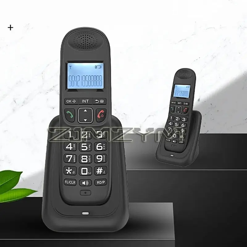 Expandable Cordless Telephone Handheld Telephone Digital Cordless Telephone Supports 16 Languages,Caller ID function,Hands-free