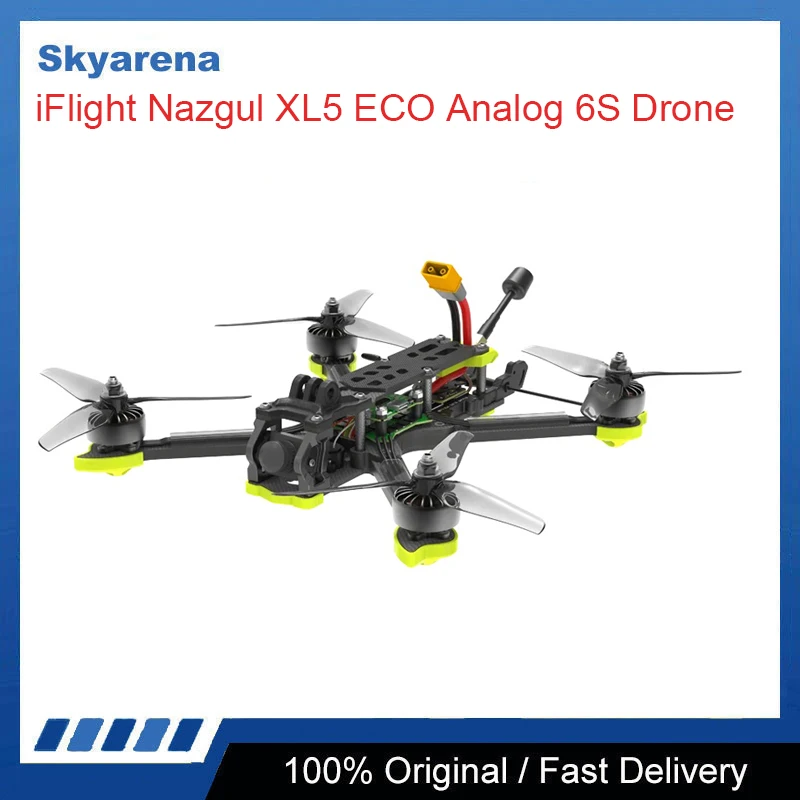 

iFlight Nazgul XL5 ECO Analog 6S Drone BNF with BLITZ 5.8G 1.6W VTX / BLITZ ATF435 E55S Stack for FPV