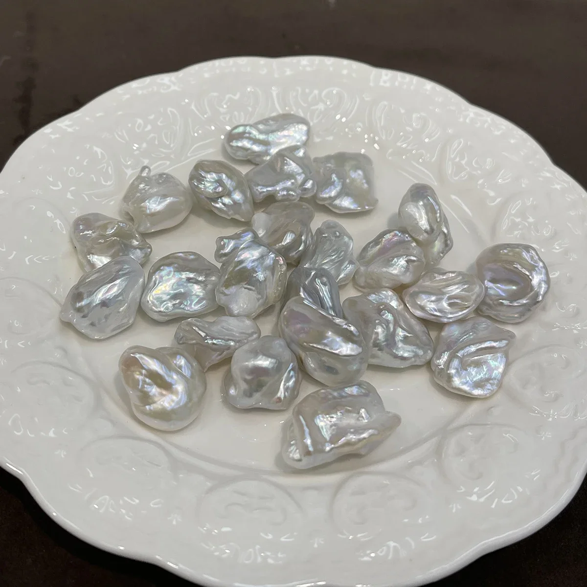 Natural 12x18mm Baroque Pearl Pendants No-Hole Design Customizable Holes for DIY Handcraft Necklace Beading Supplies