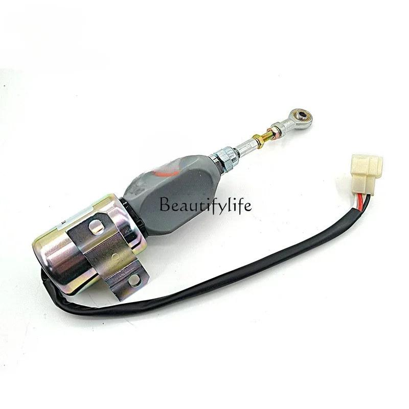 

JJ tool partsYC85 135 215 235-8 Flameout solenoid valve switch 6108-1115030 excavator accessories