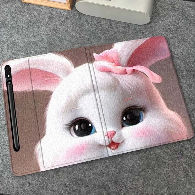 

Cat Rabbit Cartoon Cute For Samsung Galaxy Tab S10 S9 S8 S7 FE Lite Soft Flexible Support Tablet Case Gift