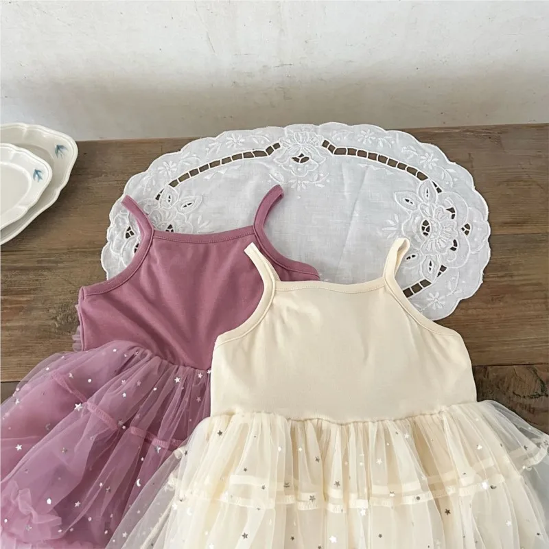 Baby Girl Princess Strap Sparkle Tutu Dress Infant Toddler Girl Summer Sleeveless Vestido Party Dance Birthday Baby Clothes 0-2Y