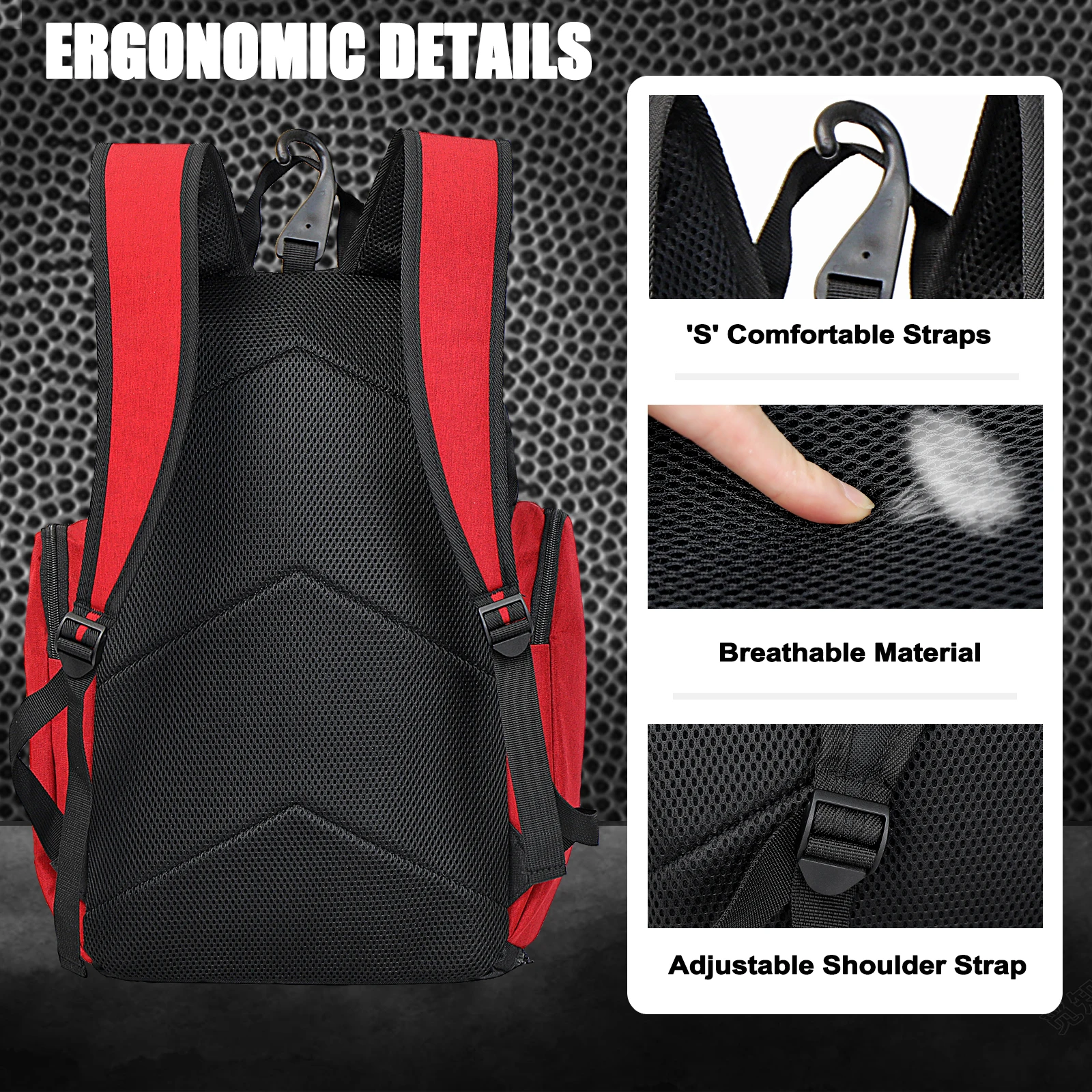 Mochila De Basquete Com Compartimento, Grande Saco De Esportes, Saco De Ginástica, Compartimento De Bola, Compartimento De Sapato, Loja De Sapatos