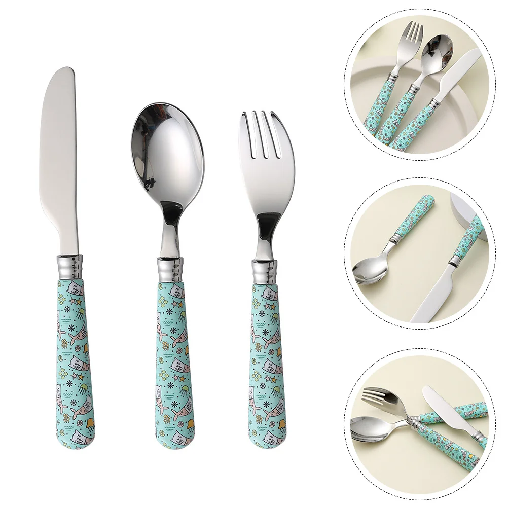 

1 комплект детской посуды. Прекрасный дизайн с ручкой. Прочная нержавеющая сталь. Безопасный для ежедневного использования. Простота в эксплуатации. Серебро.