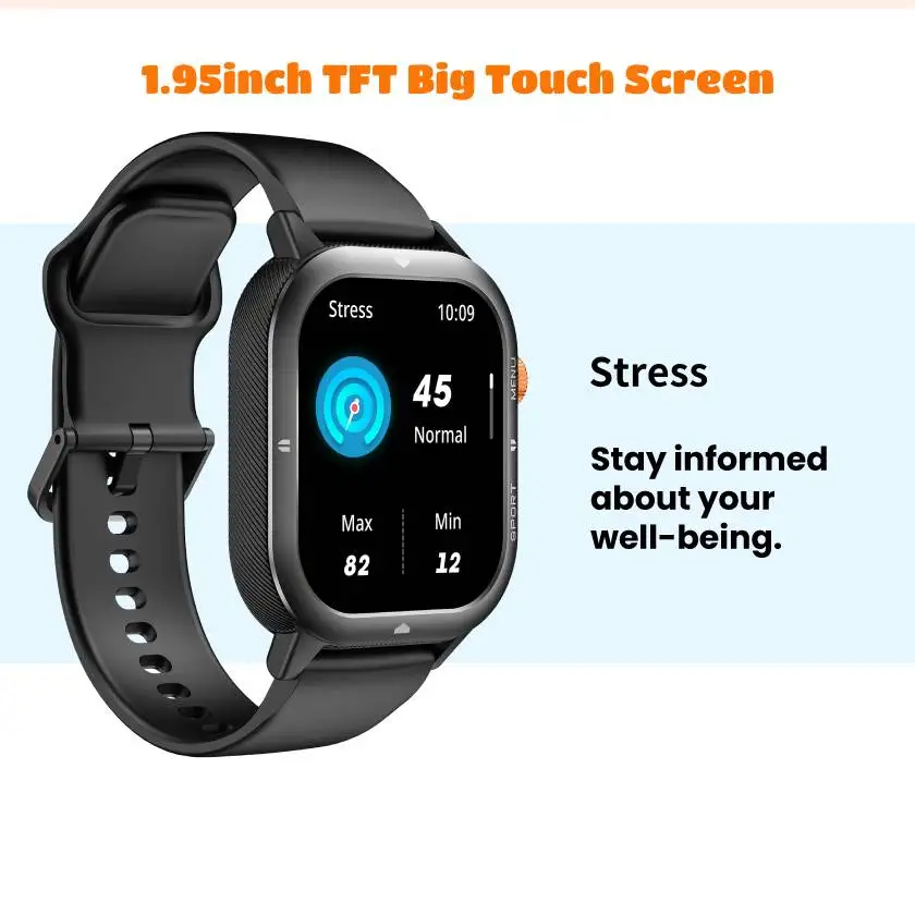 

2025 Rugged Military Smart Watch for Men 1.93" Display 1 ATM Waterproof Bluetooth Voice Calling Outdoor Watch Compatible with An