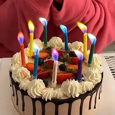 Velas de bolo multicoloridas, 6/12 peças, chama segura, coloridas, para decoração de festas de aniversário, casamento e sobremesas