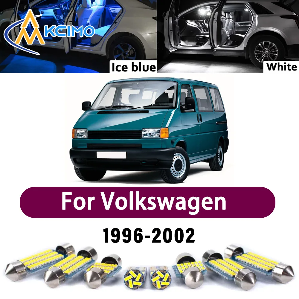 

Super Bright LED Interior Lamp Kit For Volkswagen Transporter T4 1996-2002 Error Free Canbus Trunk Reading Mirror Light Bulbs