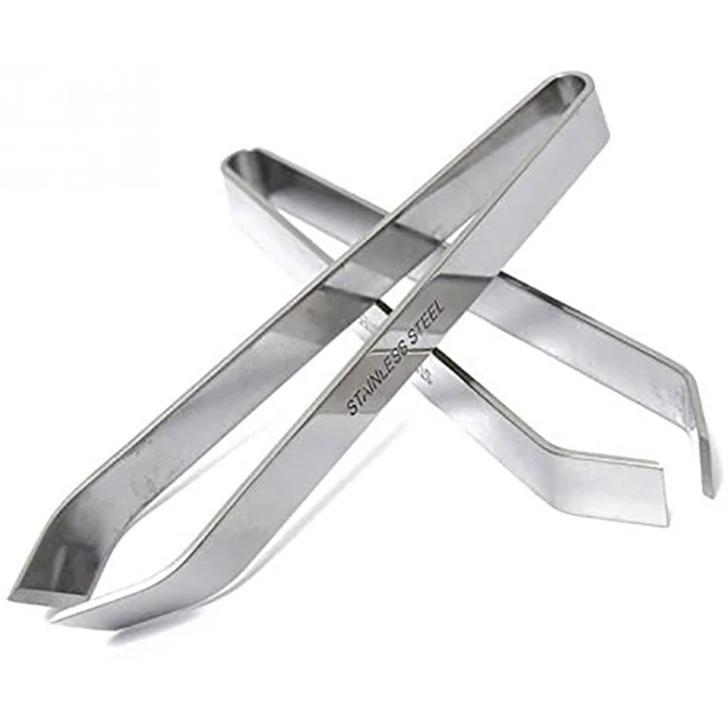 AA83 (2Pcs) Fish Bone Stainless Steel Professional Fish Tweezers, Kitchen Seafood Tool