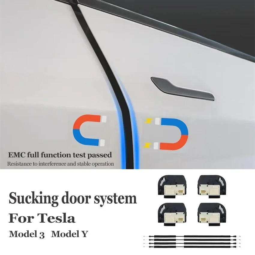 

Automatic Suction Auto close Presenting Door for Tesla Closing Gentle Close Anti Pinch For Model 3 2019-2022 Model Y 2021-2022