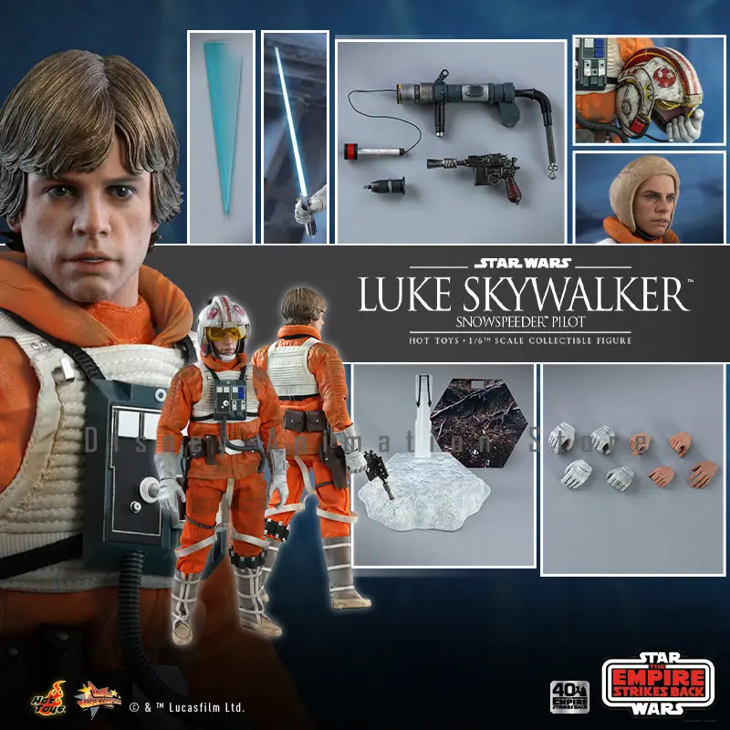 

In Stock HotToys 1:6 MMS585 Star Wars Luke Skywalker SNOWSPEEDER' PILOT Collectible Figure Action S.H.Figuarts Toy Gift