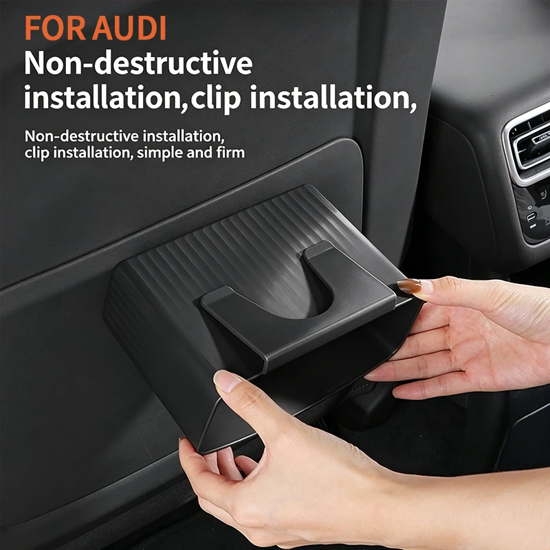 Car seat back storage, in-car trash can, clip-on car trash bin, universal car trash bin suitable for Audi A4 view 3