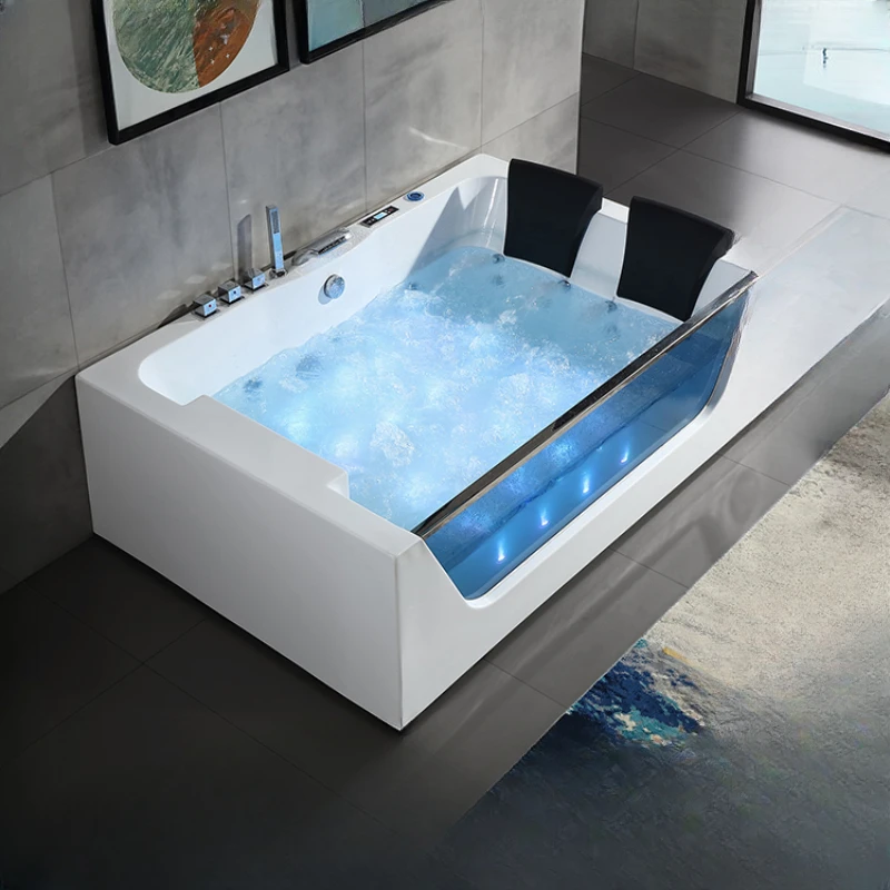 

Villa large double bathtub, home bathroom, acrylic couple, constant temperature heating massage bathtub