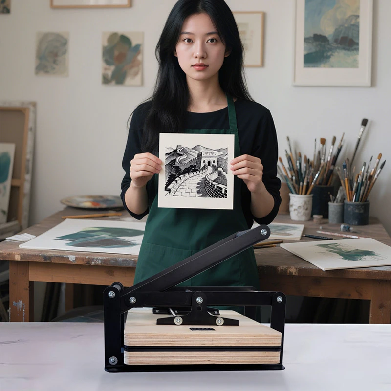 

Direct-Press Printmaking Press Woodcut Plate Flatbed Printmaking Press Specialized Transfer Printmaking Press 380*380MM