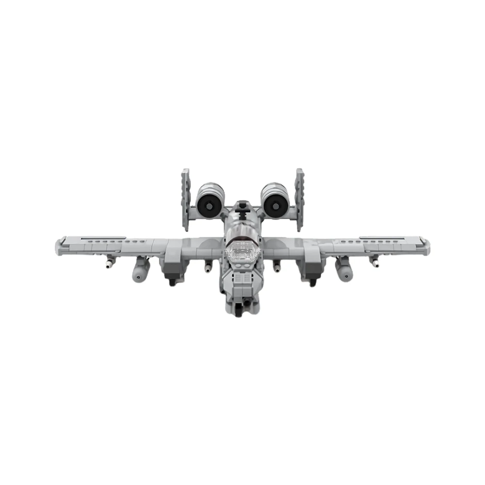 MOC A-10 Attack Aircraft Model Building Blocks Brick Toys Puzzle Toys Decorative Ornaments Children's  Gifts