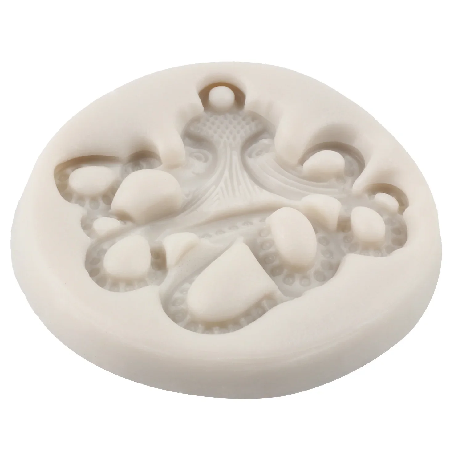 Octopus Keychain Silicone Molds Key Chain Polymer Clay Mold DIY Jewelry Pendant Making Epoxy Resin Clay Moulds