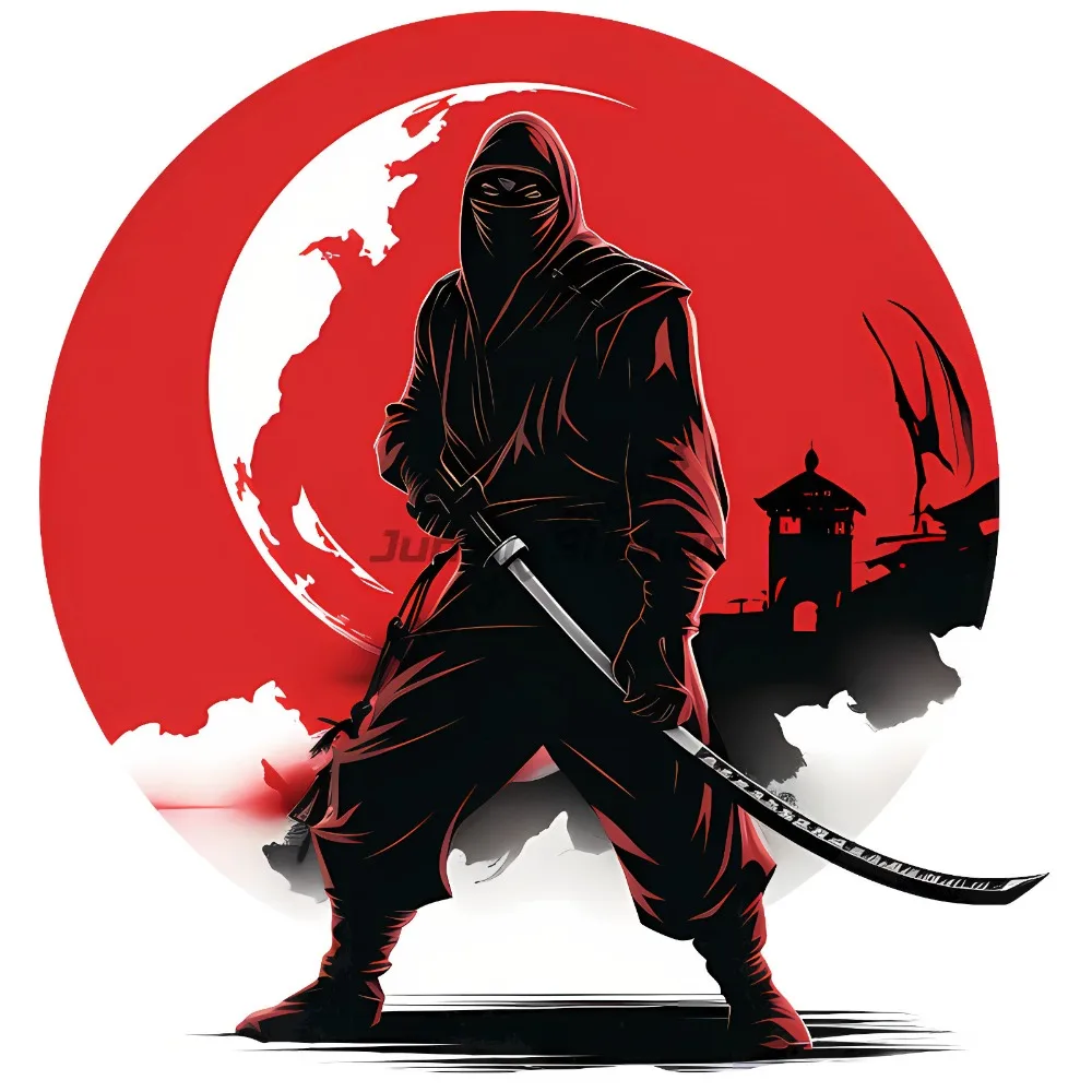

Samurai Sticker Weatherproof Bumper Vinyl Decal Custom Bumper Helmet Funny Decoration Figure