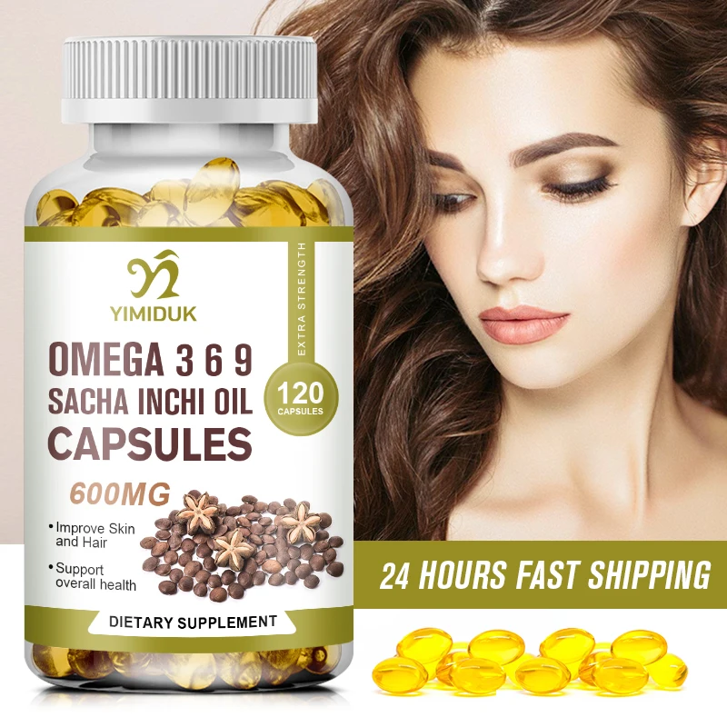 Organic Source of Omegas 3, 6 and 9 Sacha Inchi Oil Capsules Supports Gut Health Improve Skin Reduces Inflammation