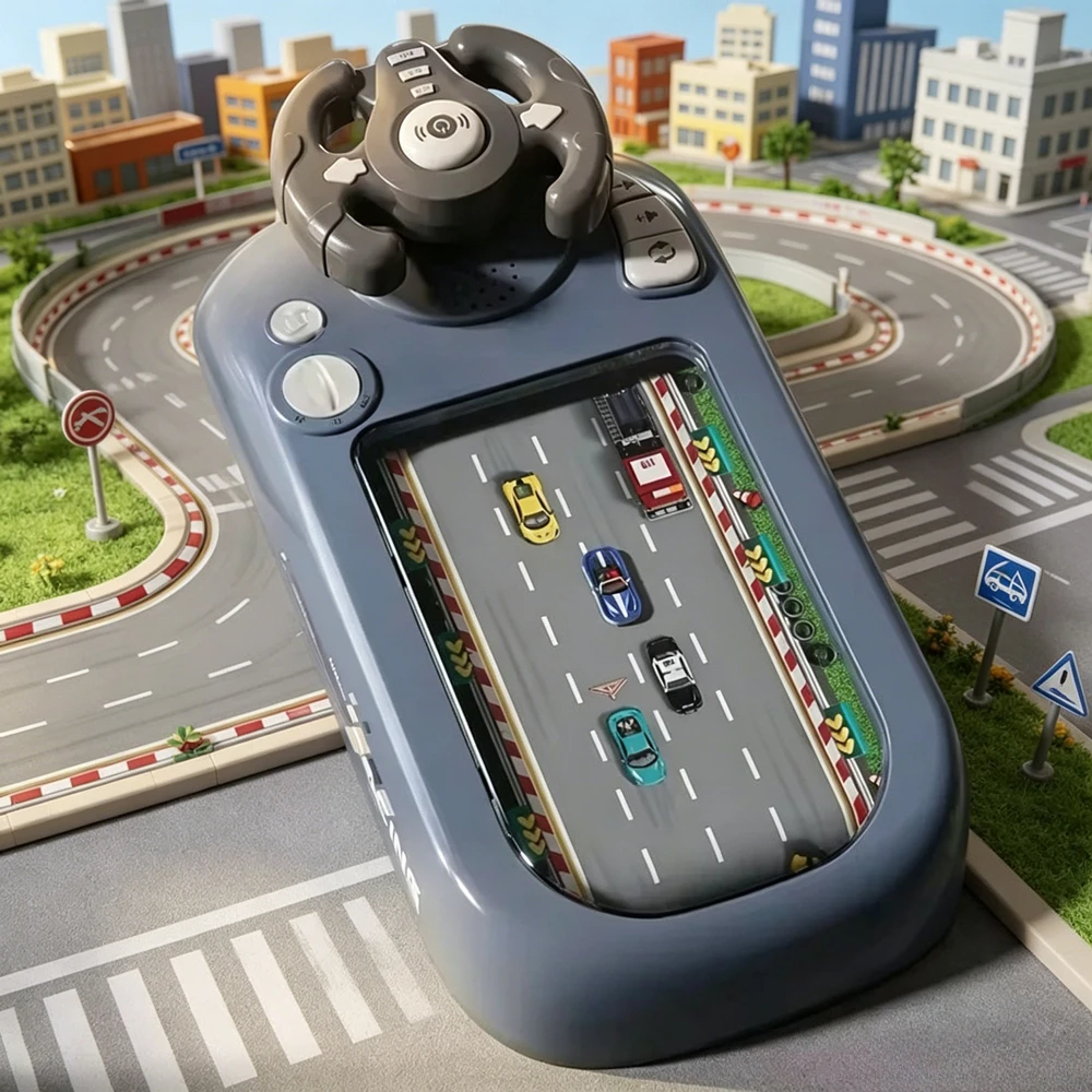 New Upgrade Steering Wheel Racing Game Simulator Desktop Challenge Obstacle Car Driving Toy Brain Teasing Game Birthday Gift