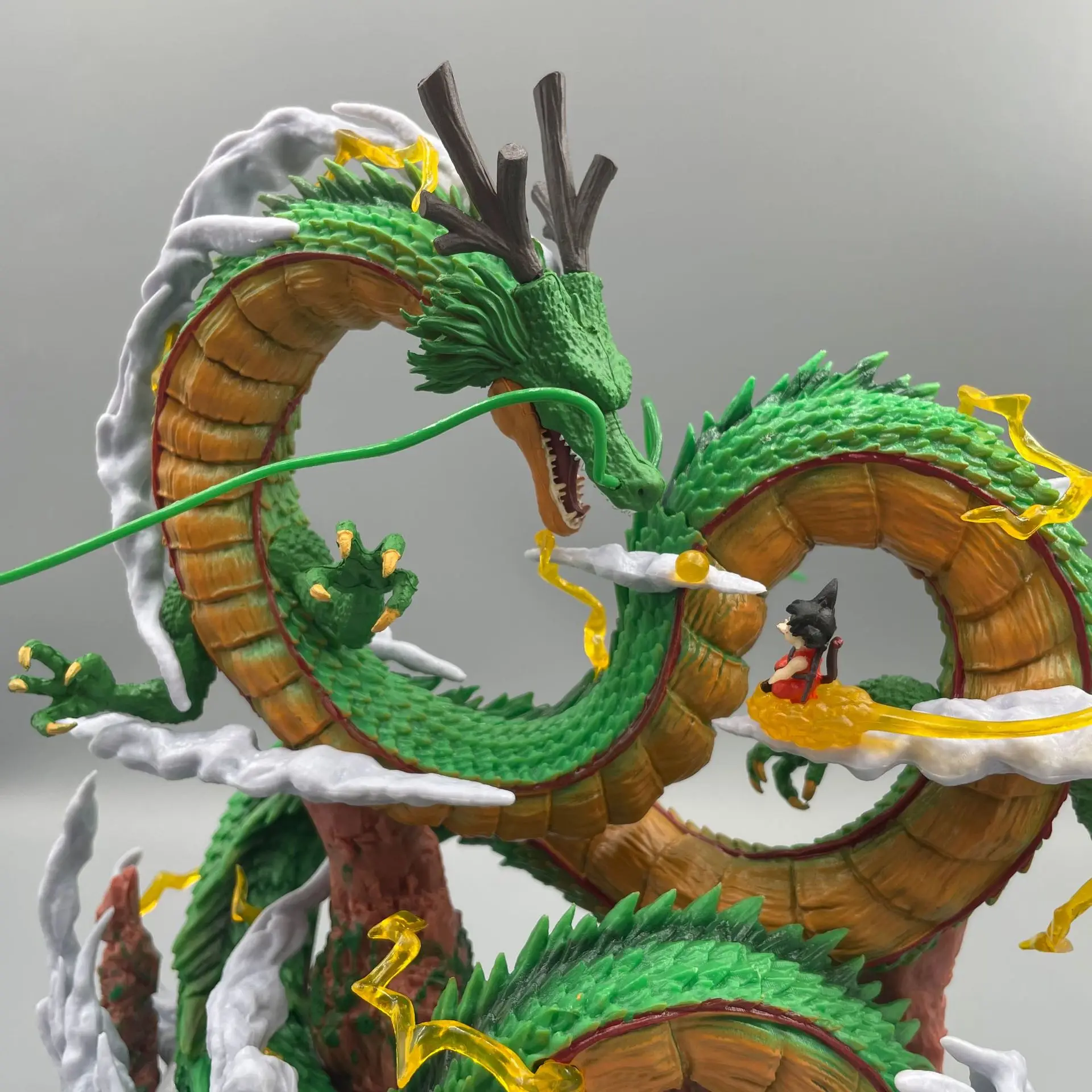 24cm Dragon Ball Anime Figure Shenron Figure Goku And Shenron Figurine Model Pvc Statue Doll Collection Room Toy Gifts view 6