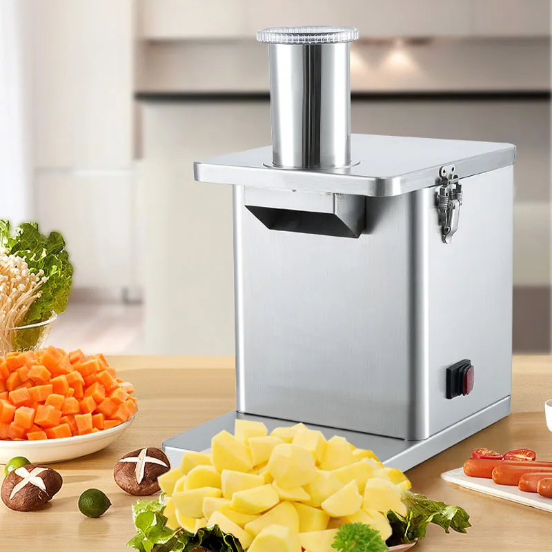 

Multifunctional Vegetable Carrot Potato Dicing Machine Cutter Slicer Commercial Small Electric Shredder 150KG/H 220V/110V