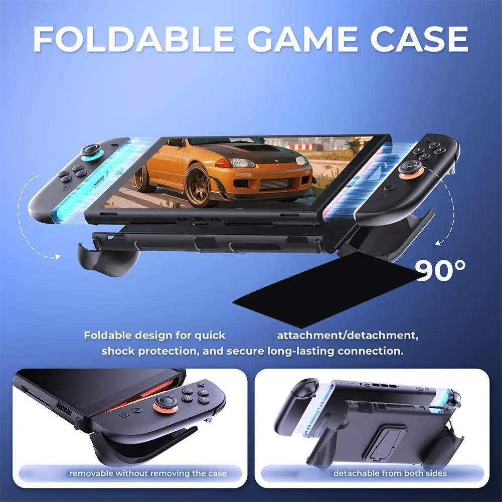 

Защитный чехол из ТПУ с подставкой для хоста Switch2, противоскользящий противоударный чехол для консоли Nintendo, корпус кронштейна в комплекте