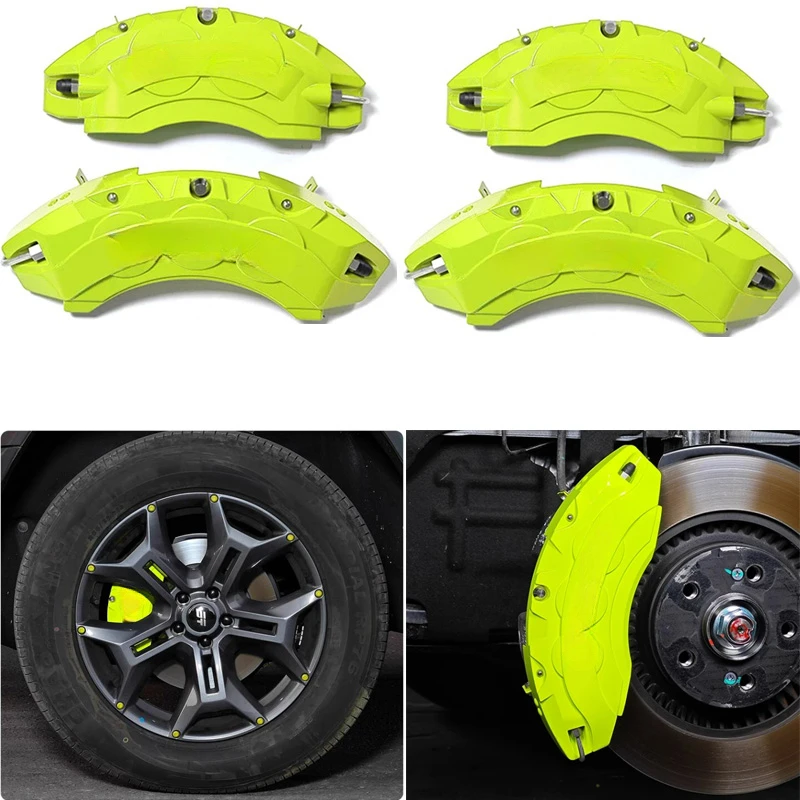 For Chery Jetour Traveller T2 4Pcs Front Rear Brake Caliper Cover Aluminum Metal Caliper Cover Kit Wheel Modification