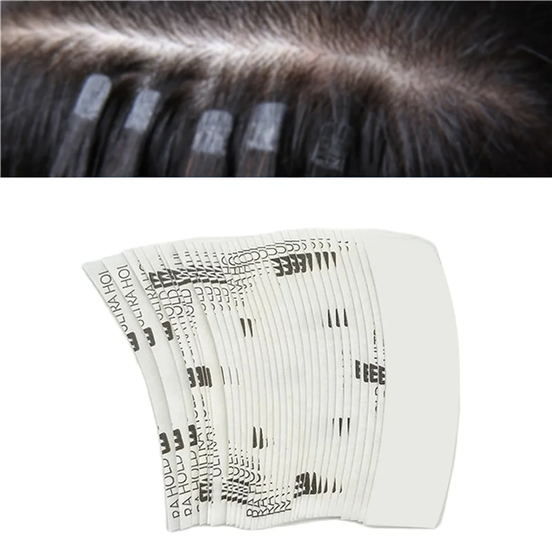 

AA20-72Pc Uultra Huld Wig Tape Double Adhesive Hair Extension Tape Strips Waterproof For Toupee Lace Front Wigs Film