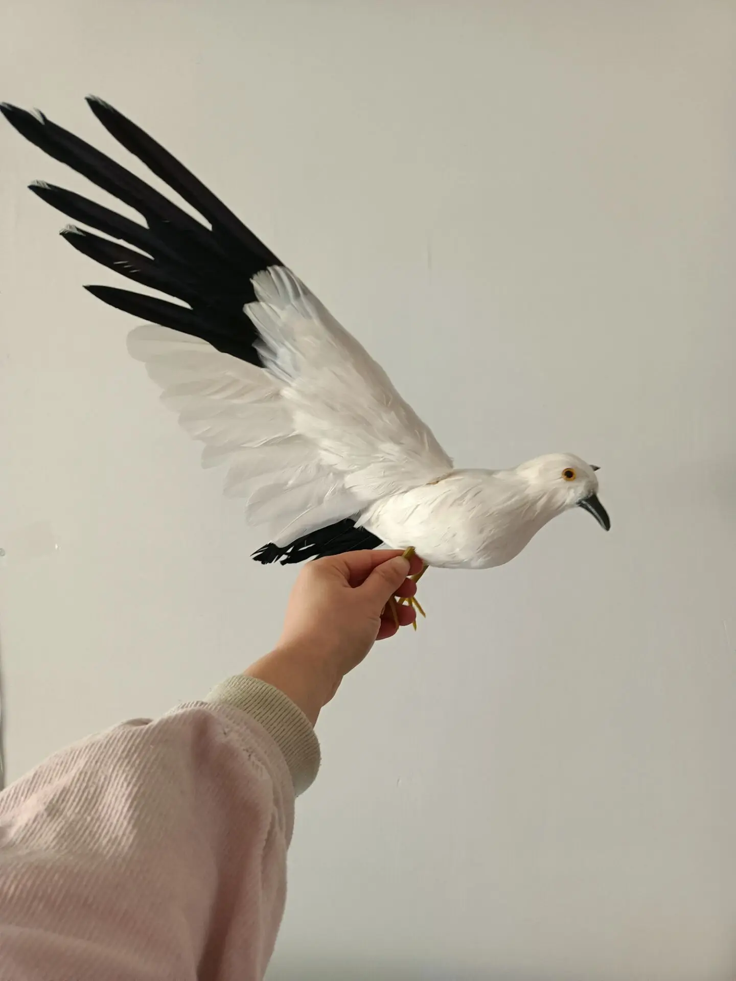 simulation foam and feather wings seagull model toy garden decoration gift about 30x60cm b2609