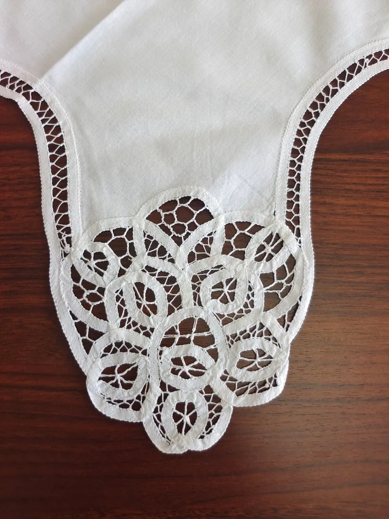2 قطعة القطن الأبيض اليدوية خليط التطريز 45*45 سنتيمتر سلة الخبز بطانة العجين الملابس المناديل منديل
