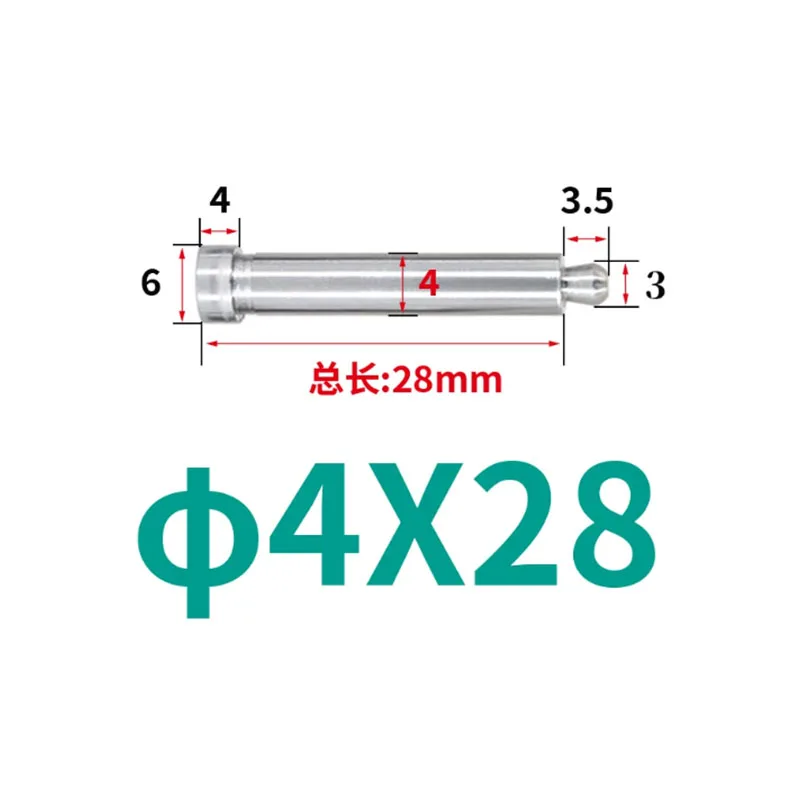 5PCS Injection Mold Ball Head Pull Rod Plastic Accessories Diameter 4/5/6/8mm Material Head Pull Rod for Mold Making