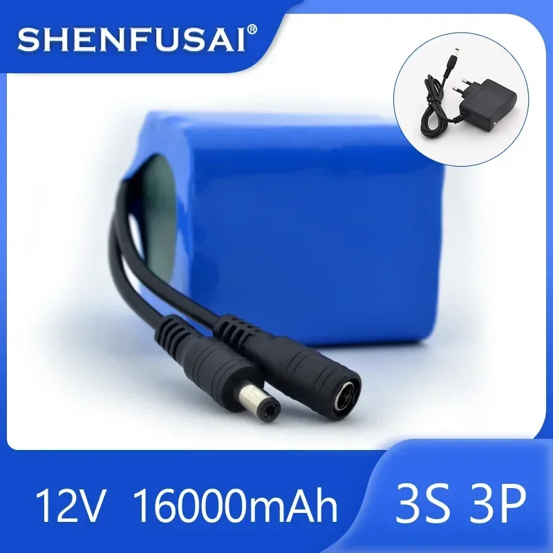 100% New Original 12V 8AH 18650 Lithium Battery 12.6V 8Ah Li-ion Battery Suitable for Electrical Equipment 3s3p