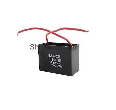 1PCS 1uF/1.2uF/2.2uF/2.4uF/3uF/4uF/5uF/6uF/8uF/10UF/12uF/14uF/16uF/20uF/25uF/30uF 450VAC 50Hz 2Wire Electric Fan Capacitor CBB61
