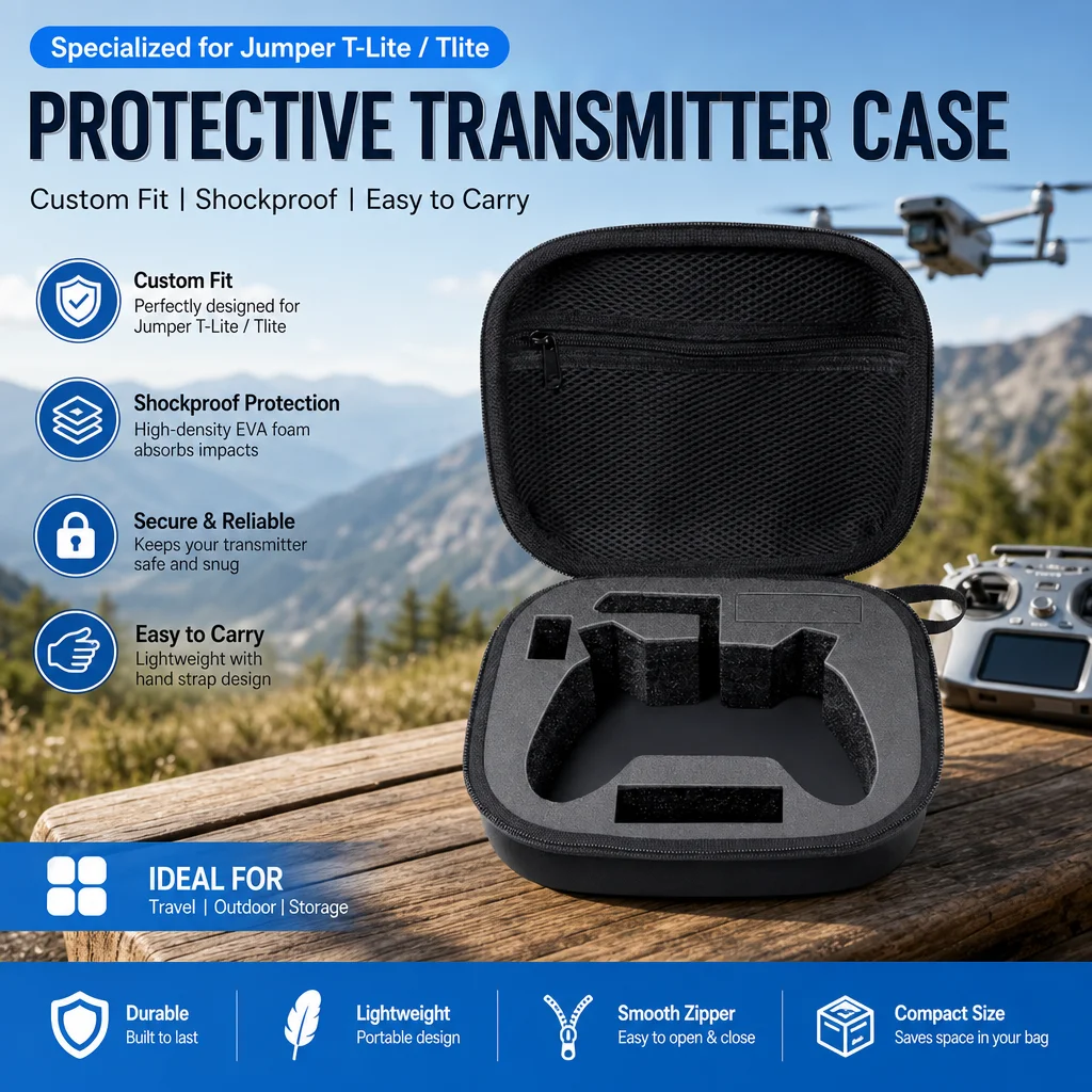 Jumper T-Lite / Tlite Specialized Case - Protective Transmitter Bag for Easy Carry & Storage, Custom Fit Remote Controller Box