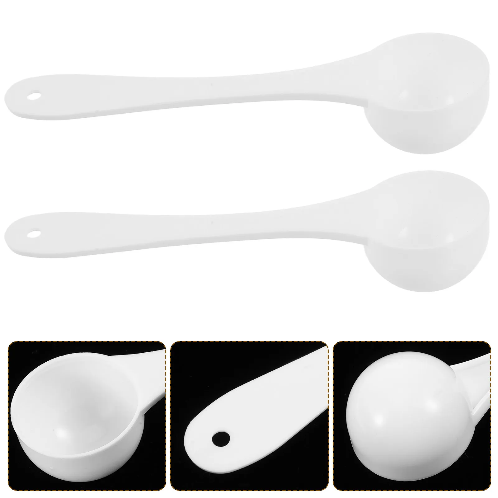 20Pcs Mini Measuring Spoons Plastic Small Scoops for Glitter Powder Spice Jar Accurate Measuring Tools