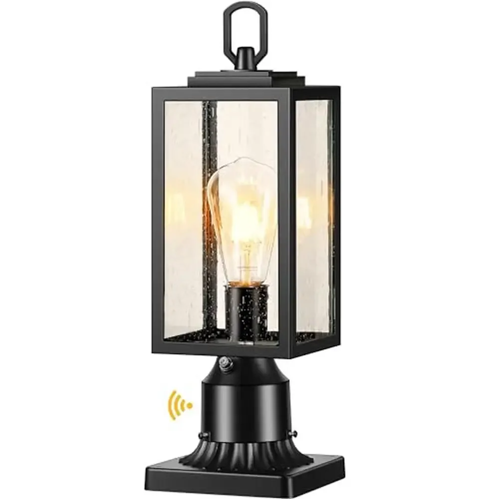 

120V Hardwired Dusk Dawn Outdoor Lamp Post Light 100% Aluminum Waterproof Driveway Lamppost Fixture Pier Mount Base auto sensor