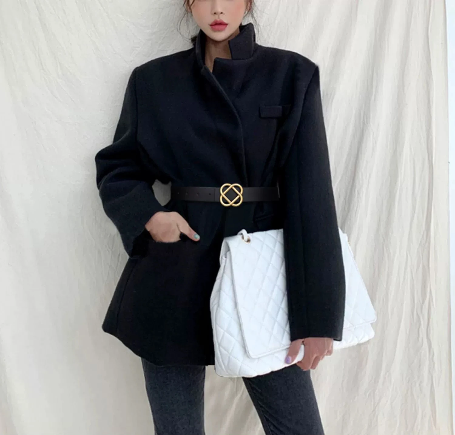 2026 Neuer 2,8 cm breiter Wildleder-Rindsledergürtel für Damen im Vintage-Stil mit Retro-Goldschnalle, schmaler Ledergürtel für Kleider und Jeans – Detail 4