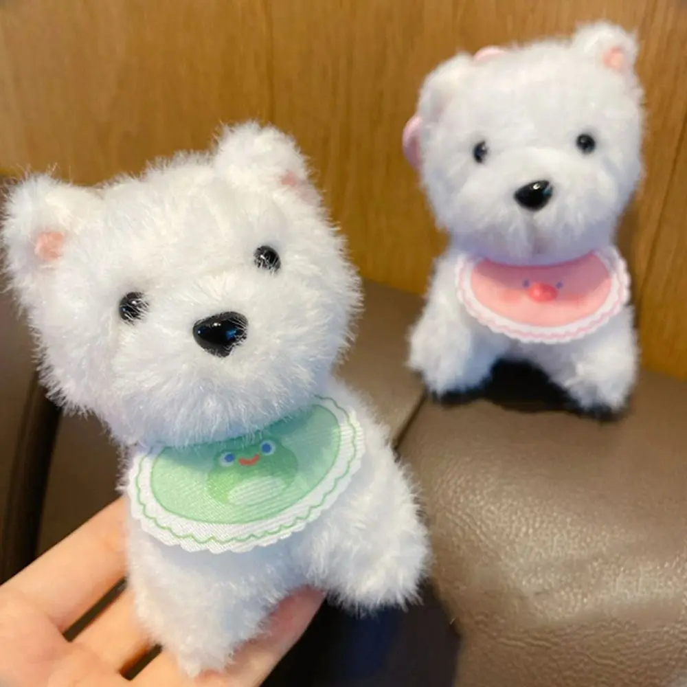 Backpack Pendant PP Cotton Plush Puppy Doll Keychain Jewelry Fluffy Stuffed Animal Pendant Collection Soft Car Key Accessories