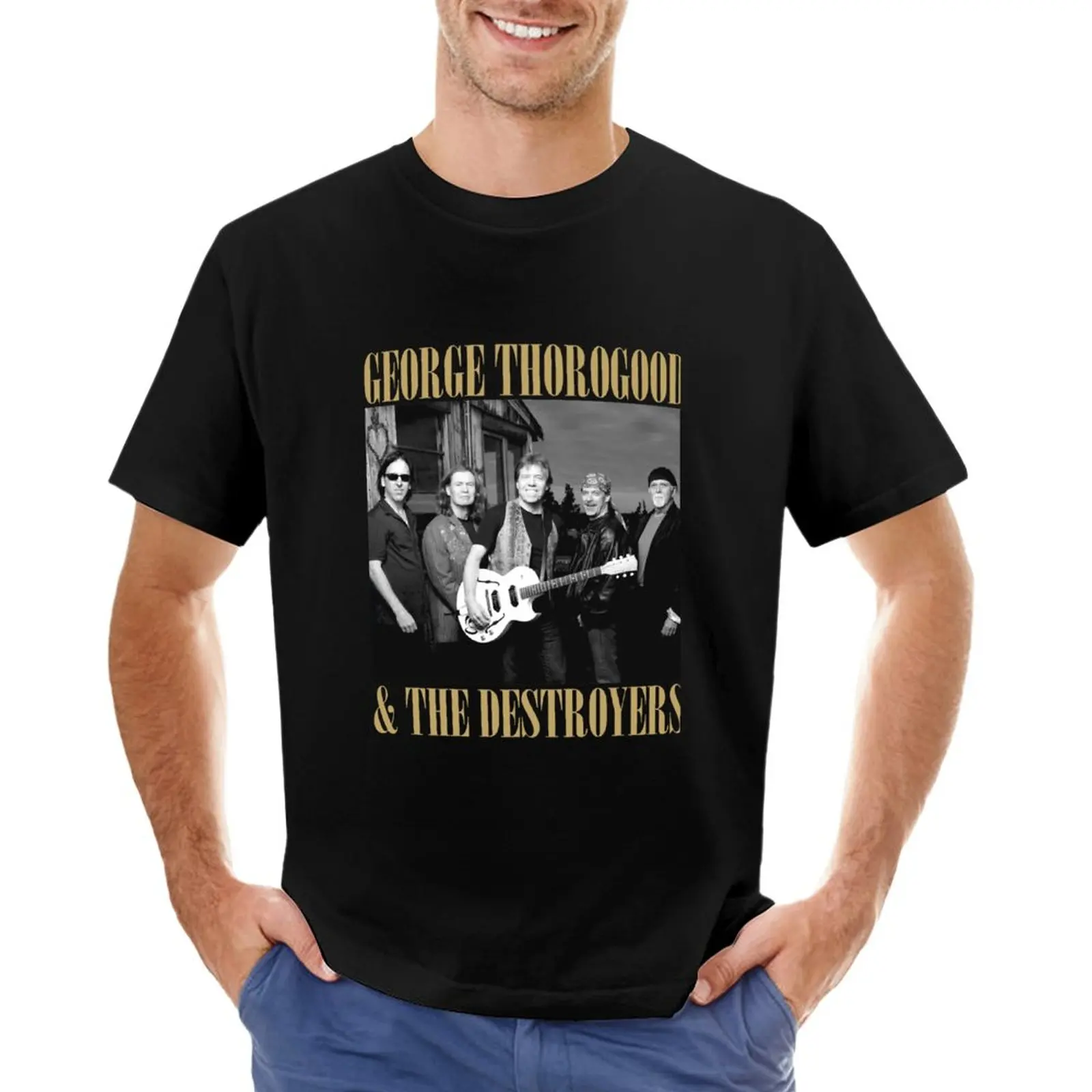 

GEORGE THOROGOOD AND THE DESTROYERS - BAND Essential Copy Copy Copy T-Shirt Short sleeve mens graphic t-shirts pack