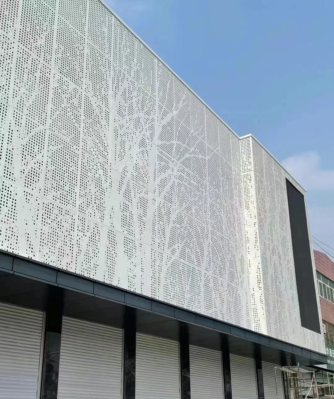 التخصيص الألومنيوم الشخصي بلون مسحوق طلاء قشرة الألومنيوم جدار الستار للبناء #4