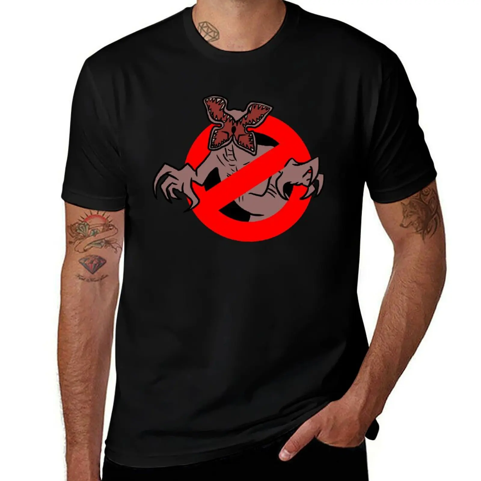 

Demogorgon Busters T-Shirt for a boy blue archive summer clothes customizeds clothing for men