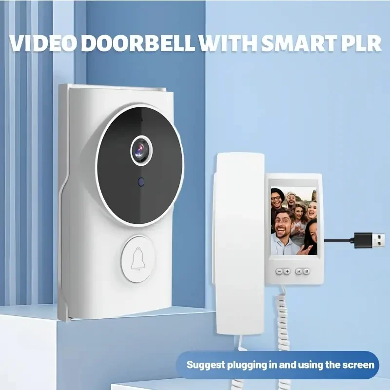 2,4G Bluetooth Drahtlose Türklingeln Kamera Tür und Bildschirm Telefon Intercom Digital Magic Video Auge Tür Eintrag Glocke Smart home