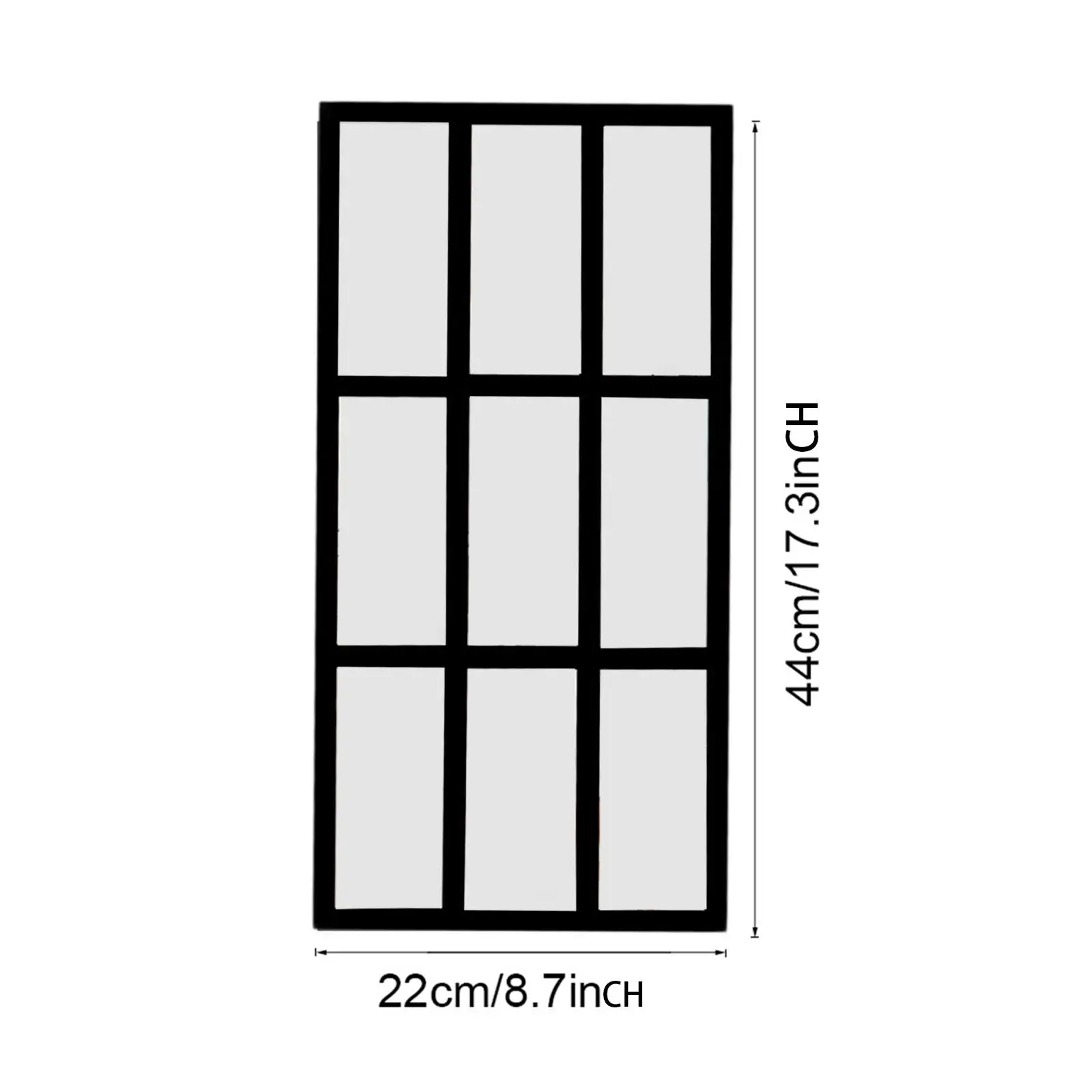 مرآة حائط مزخرفة، مرآة حائط نافذة مقلدة للحمام في غرفة المعيشة #5