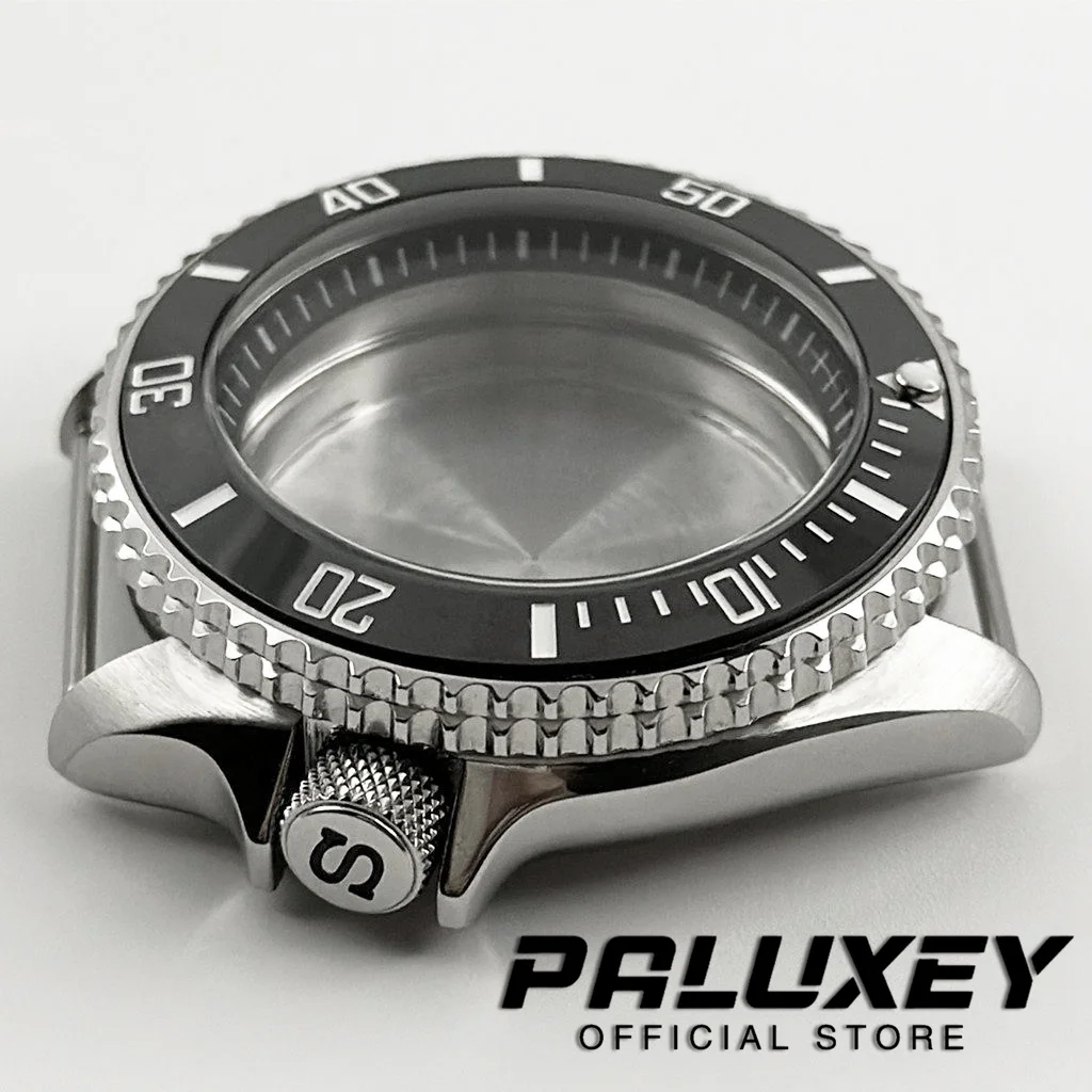 블랙 링 시계 케이스 경사 베젤, 42mm 007 NH35 케이스, NH34 NH35 NH36 NH38 NH70 무브먼트, 28.5mm 다이얼 개조