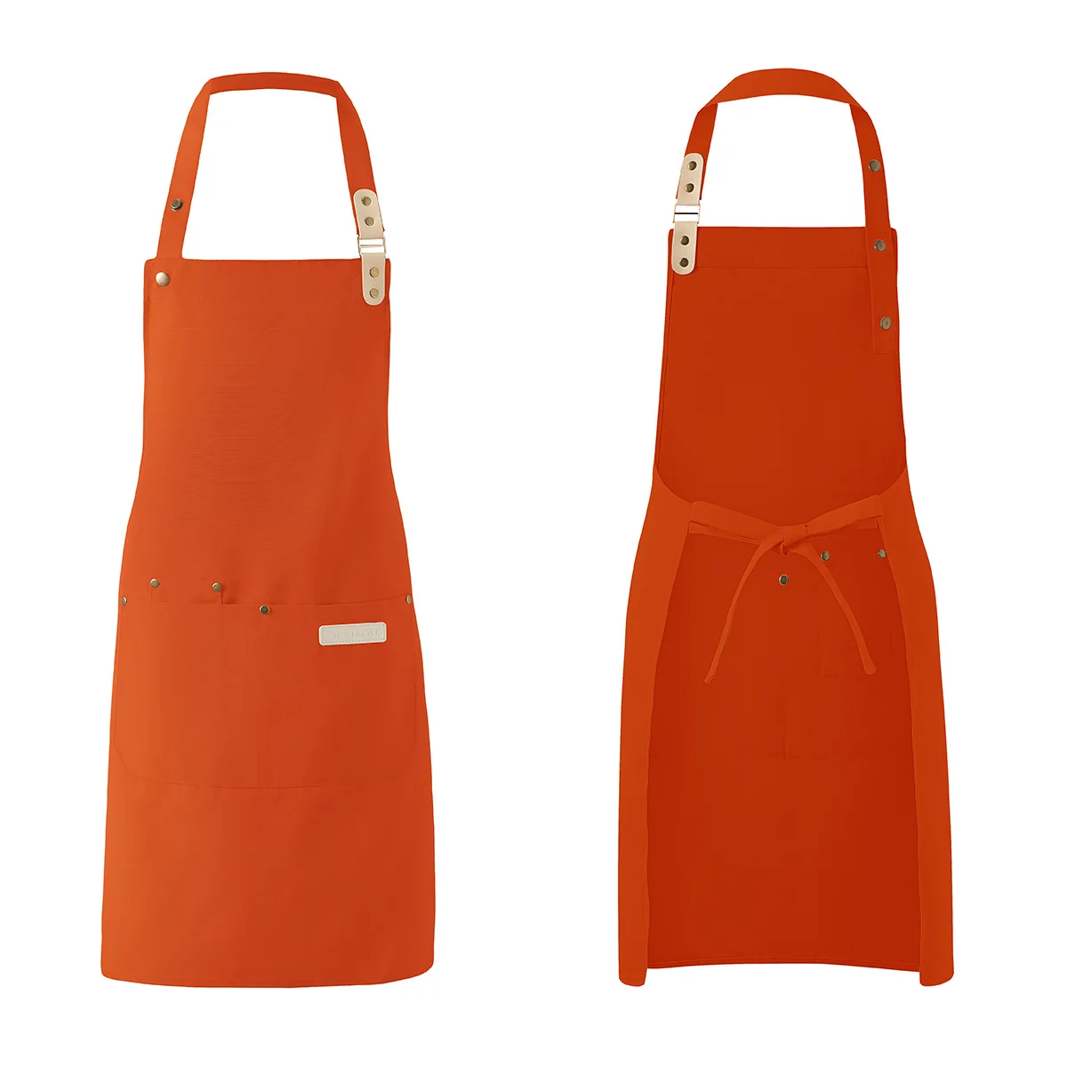 1-teilige Kochschürze, Unisex, wasserdichtes Segeltuch, langlebig, für Restaurant, Hotel, Backen, Schönheitssalon, Nagelkunst, Küche, Kochen – Detail 3