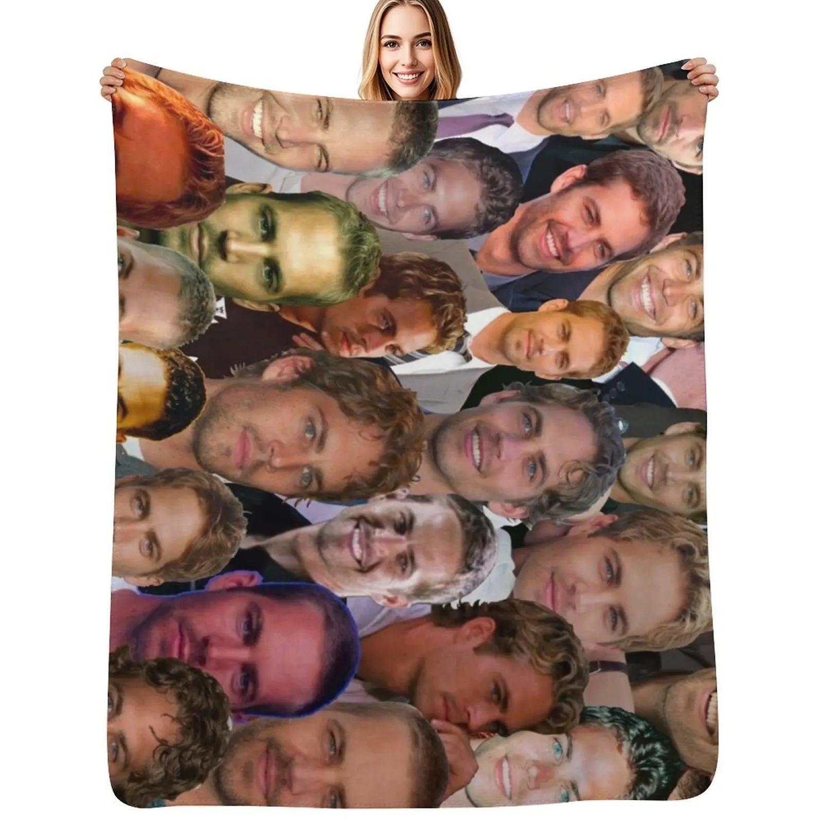 Paul Walker Photo Collage Throw Blanket Summer Decorative Sofas Large Comforter Soft Blankets