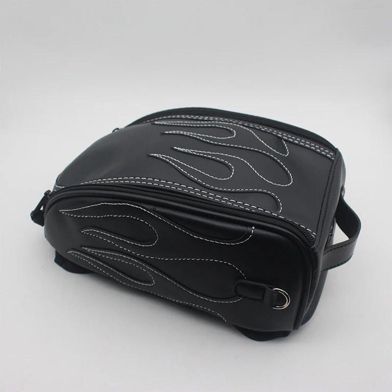 Motocicleta PU Leather Storage Bag, Alforje do tanque de combustível, 883 Cub 500 Benali 502C 752S