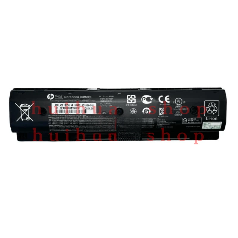 

New Genuine 62WH PI06 Battery for HP 710416 -001 710417 -001 709988 -541 HSTNN-UB4N