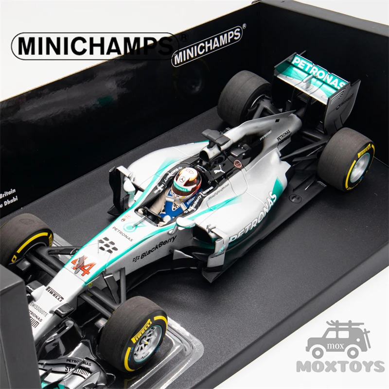 MINICHAMPS 1:18 PETRONAS F1 TEAM W05 #44 LEWIS HAMILTON WORLD CHAMPION 2014 Diecast Racing Model Car