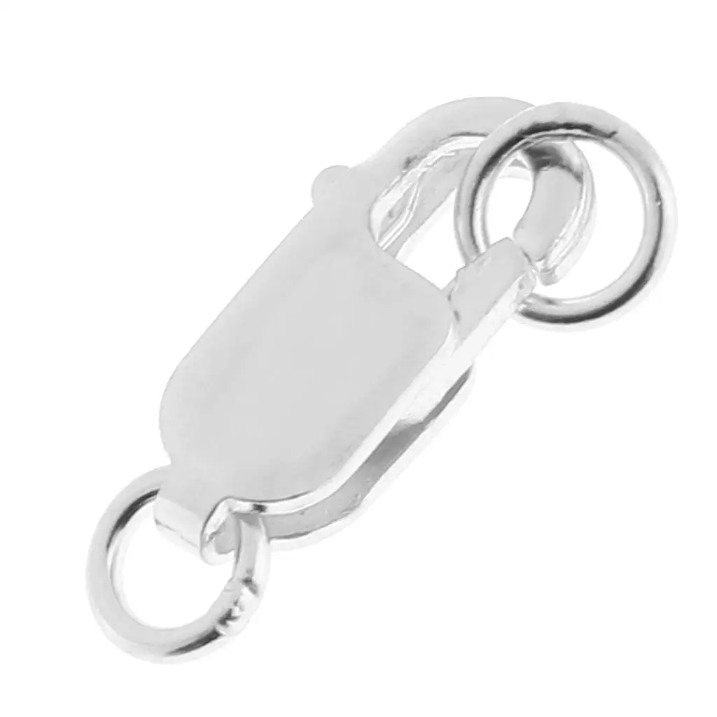 925 Sterling Lobster Claw Clasp with Loop Keychain Makings